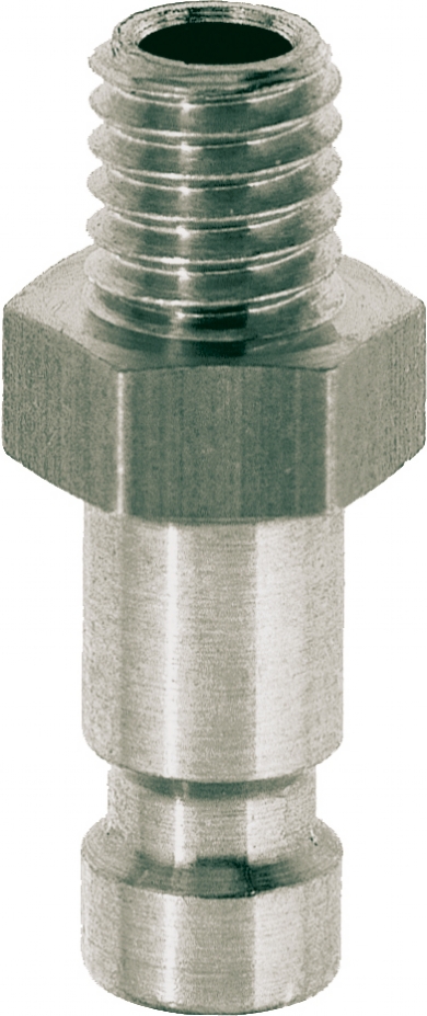 Click to enlarge - Another micro coupling but has high flow rates. One handed operation and available with a variety of end terminations. These couplings are used in robotics, dental, instrumentation and general pneumatics. Couplers and probes can be supplied with quick fit hose connections and panel mounting.